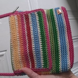 The sak rainbow crochet crossbody bag